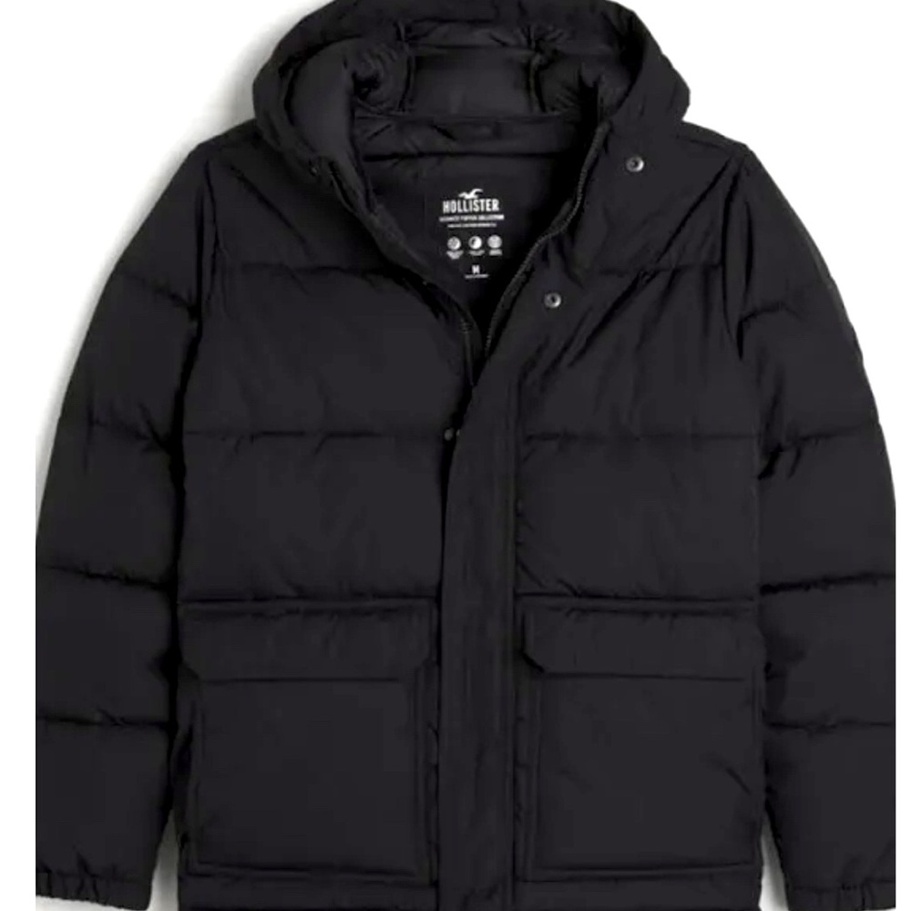 🌬️🌧️☔️ Hollister EUC Men’s Ultimate Puffer Collection Parka Jacket Size Large